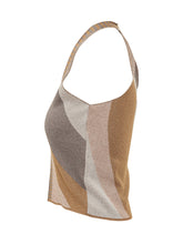 AKEP - Top senza Maniche con Motivo Geometrico - Multicolore - LIDIASHOPPING® - Official Website