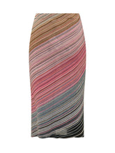 AKEP - Gonna Midi con Motivo a Righe - - LIDIASHOPPING® - Official Website