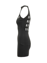 AKEP - Mini Dress with High Neck and Openwork Detail - - LIDIASHOPPING® - Official Website