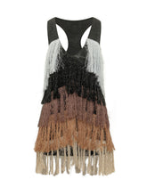 AKEP - Dress with Colorful Fringe - Multicolor - LIDIASHOPPING® - Official Website