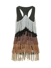 AKEP - Dress with Colorful Fringe - Multicolor - LIDIASHOPPING® - Official Website