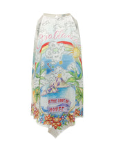 CASABLANCA - Dress with Halter Neck and Graphic Print - Multicolor - LIDIASHOPPING® - Official Website