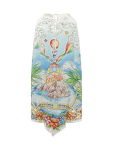 CASABLANCA - Dress with Halter Neck and Graphic Print - Multicolor - LIDIASHOPPING® - Official Website