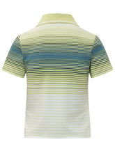 CASABLANCA - Polo a Righe con Colletto e Bottoni - Verde | Lidia Shopping | Official Website
