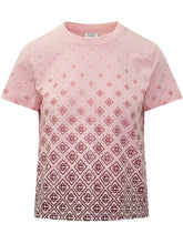 CASABLANCA - T-shirt con Stampa Monogramma - Rosa | Lidia Shopping | Official Website