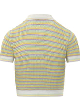 CASABLANCA - Striped Polo with Perforated Texture - Multicolor - LIDIASHOPPING® - Official Website