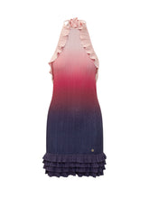 CASABLANCA - Gradient Dress with Ruffles - Pink - LIDIASHOPPING® - Official Website