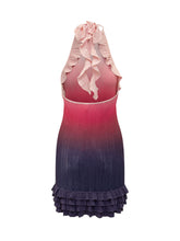 CASABLANCA - Gradient Dress with Ruffles - Pink - LIDIASHOPPING® - Official Website