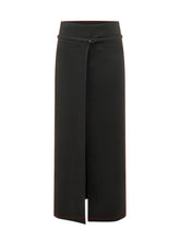 COURREGES - Long Skirt with Belt - Black - LIDIASHOPPING® - Official Website