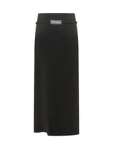 COURREGES - Long Skirt with Belt - Black - LIDIASHOPPING® - Official Website