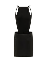 COURREGES - Abito Senza Maniche con Cut Out e Cintura - Nero - LIDIASHOPPING® - Official Website