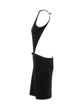 COURREGES - Abito Senza Maniche con Cut Out e Cintura - Nero - LIDIASHOPPING® - Official Website