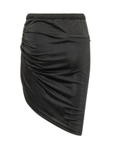 COURREGES - Draped Sport Skirt with Elastic Waist - Black - LIDIASHOPPING® - Official Website