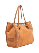 GIANNI CHIARINI - Marcella Tote Bag with Studs - Brown - LIDIASHOPPING® - Official Website