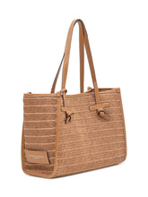 GIANNI CHIARINI - Marcella Woven Tote Bag with Double Handles - Brown - LIDIASHOPPING® - Official Website