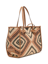 GIANNI CHIARINI - Marcella Geometric Woven Fabric Tote Bag - Multicolor - LIDIASHOPPING® - Official Website