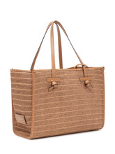 GIANNI CHIARINI - Marcella Woven Tote Bag with Double Handles - Brown - LIDIASHOPPING® - Official Website