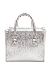GIANNI CHIARINI - Miss Marcella Bag with Double Handles and Knotted Details - Silver - LIDIASHOPPING® - Official Website