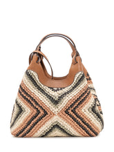 GIANNI CHIARINI - Borsa a Mano Dua con Trama Intrecciata Geometrica - Marrone - LIDIASHOPPING® - Official Website