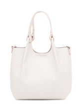 GIANNI CHIARINI - Dua Leather Handbag with Double Handle - White - LIDIASHOPPING® - Official Website