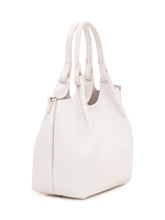 GIANNI CHIARINI - Dua Leather Handbag with Double Handle - White - LIDIASHOPPING® - Official Website