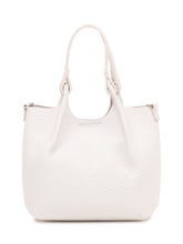 GIANNI CHIARINI - Dua Leather Handbag with Double Handle - White - LIDIASHOPPING® - Official Website