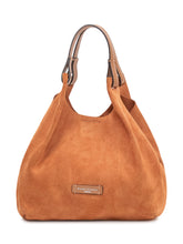 GIANNI CHIARINI - Dua Suede Leather Shoulder Bag - Brown - LIDIASHOPPING® - Official Website