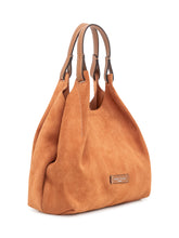 GIANNI CHIARINI - Borsa a Spalla Dua in Pelle Scamosciata - Marrone - LIDIASHOPPING® - Official Website