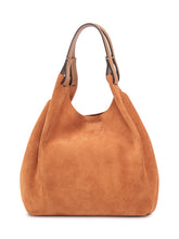 GIANNI CHIARINI - Dua Suede Leather Shoulder Bag - Brown - LIDIASHOPPING® - Official Website