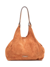 GIANNI CHIARINI - Borsa a Spalla Dua in Pelle Scamosciata - Marrone - LIDIASHOPPING® - Official Website