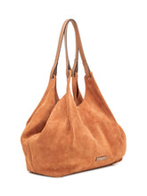 GIANNI CHIARINI - Borsa a Spalla Dua in Pelle Scamosciata - Marrone - LIDIASHOPPING® - Official Website