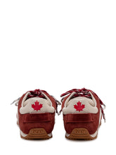 DSQUARED2 - Suede Sneakers with Contrast Laces - Red - LIDIASHOPPING® - Official Website
