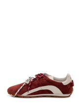 DSQUARED2 - Suede Sneakers with Contrast Laces - Red - LIDIASHOPPING® - Official Website