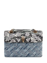 KURT GEIGER - Denim Bag with Crystal Embellishments - Green - LIDIASHOPPING® - Official Website