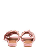 KURT GEIGER - Sandali Raffia con Frange e Doppia Fascia - Rosa - LIDIASHOPPING® - Official Website