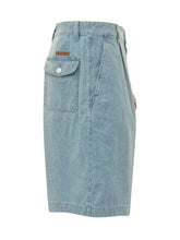MARNI - Bermuda Shorts with Knotted Belt - Blue - LIDIASHOPPING® - Official Website