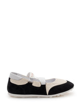 MARNI - Ballet Flats with Double Strap and Contrast Panels - Black - LIDIASHOPPING® - Official Website