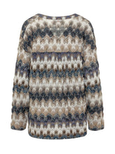 MISSONI - Long Sleeve Sweater with Wide Neck - Multicolor - LIDIASHOPPING® - Official Website