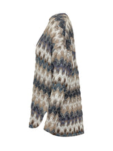 MISSONI - Long Sleeve Sweater with Wide Neck - Multicolor - LIDIASHOPPING® - Official Website
