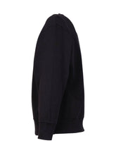 PALM ANGELS KIDS - Crewneck Sweatshirt with Neck Logo - Black - LIDIASHOPPING® - Official Website