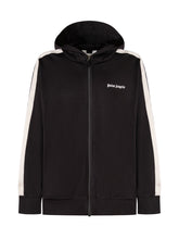 PALM ANGELS KIDS - Zip Up Hooded Sweatshirt - Black - LIDIASHOPPING® - Official Website