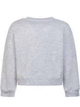 PALM ANGELS KIDS - Curved Logo Crewneck Sweatshirt - Grey - LIDIASHOPPING® - Official Website