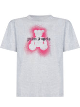 PALM ANGELS KIDS - T-shirt con Stampa Spray Bear - Grigio - LIDIASHOPPING® - Official Website