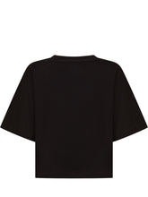 PALM ANGELS KIDS - Jersey T-shirt with Front Logo - Black | Lidia Shopping | Official Website