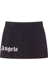 PALM ANGELS KIDS - Logo Sweat Skirt with Side Print - Blue - LIDIASHOPPING® - Official Website