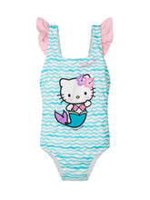 MC2 SAINT BARTH - One Piece Swimsuit with Ruffled Straps and Print - Blue - LIDIASHOPPING® - Official Website