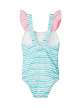 MC2 SAINT BARTH - One Piece Swimsuit with Ruffled Straps and Print - Blue - LIDIASHOPPING® - Official Website