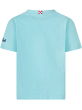 MC2 SAINT BARTH - T-shirt with Illustrated Print and Lettering - Blue - LIDIASHOPPING® - Official Website