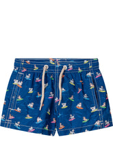 MC2 SAINT BARTH - Swim Shorts with Graphic Print - Blue - LIDIASHOPPING® - Official Website