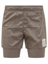 SATISFY - Technical Shorts with Elastic Waistband and Pocket - Brown - LIDIASHOPPING® - Official Website